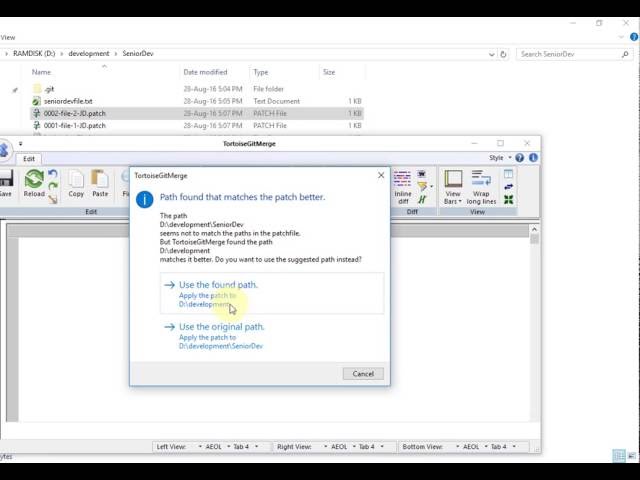 Easy to Git Part 1: TortoiseGit and Patch
