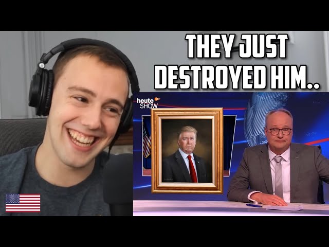 American Reacts to German TV Making Fun of Donald Trump (Trade War)