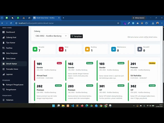 DEMO SOURCE CODE APLIKASI KOSTBOX - APLIKASI MENEJEMEN KAMAR KOST DENGAN CODEIGNITER 4