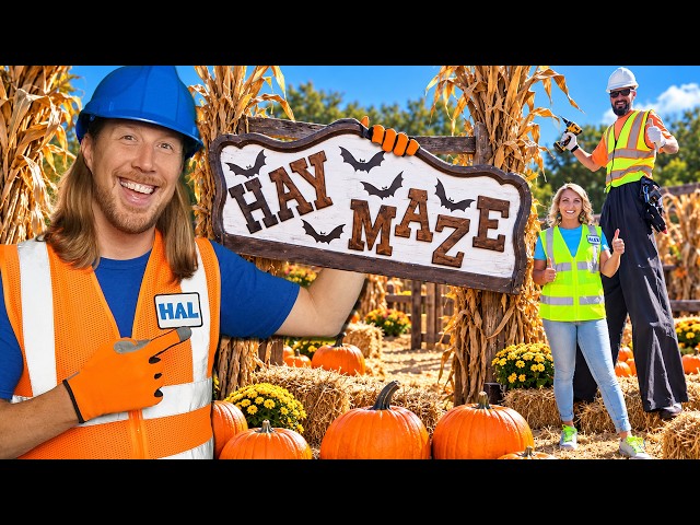 Handyman Hal Takes on the Hay Maze! 🎃 Pumpkin Patch Adventure