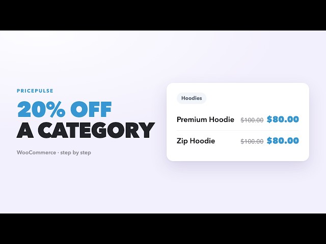 How to Set Up a WooCommerce Category Discount | PricePulse