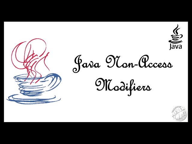 Java non access modifier || Java Programming || Animated learning || 3 minutes master || Neverquit