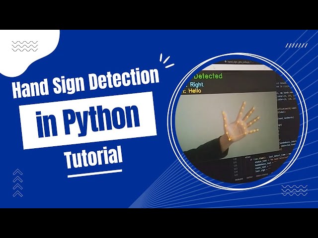 Hand Sign Detection in Python Tutorial #programming #python #handgesture #coding 