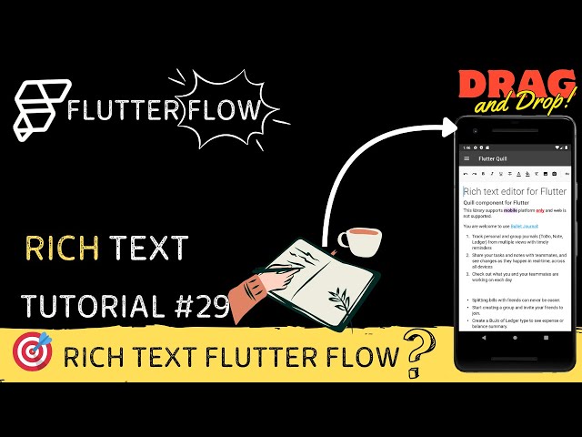Rich Text Widget Tutorial in Flutter [Hindi] | flutter flow tutorial for beginners #flutterflow