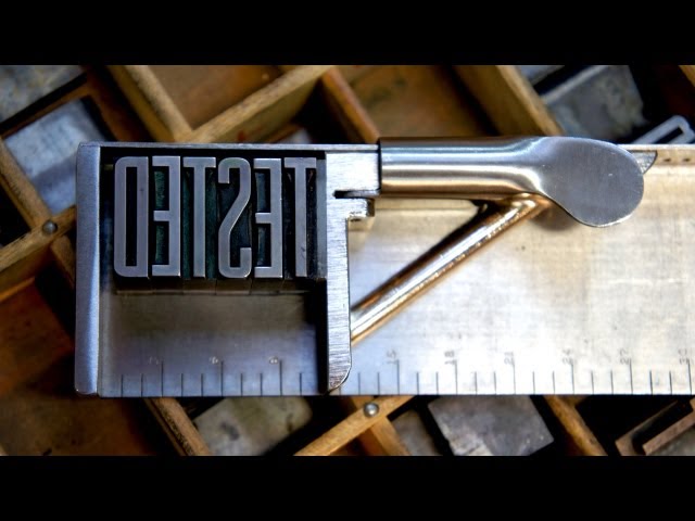 Tested Learns the Craft of Letterpress Printing