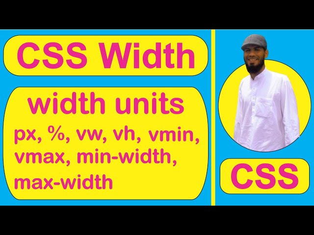 CSS width and units of width | Web Development | CSS Basic to advance tutorial | #css