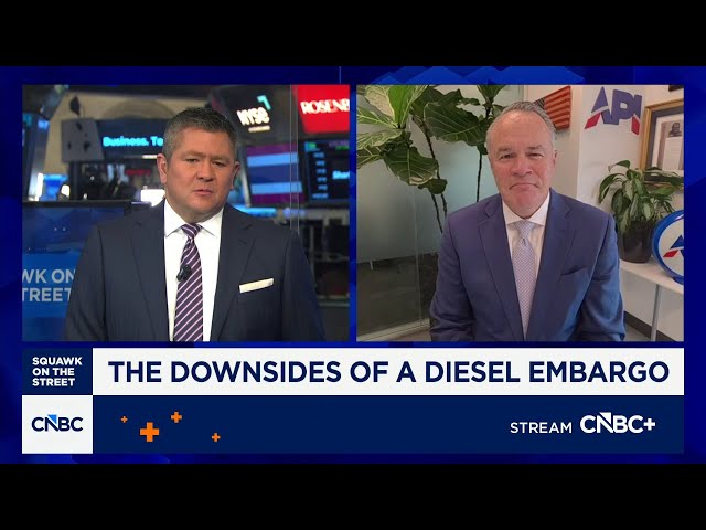 API CEO Mike Sommers warns diesel export-ban proposals would 'potentially raise' fuel prices