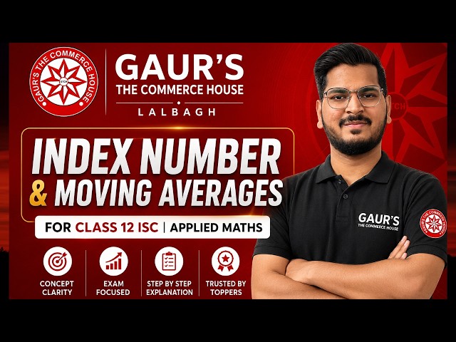 Index Number & Moving Averages| ISC | Applied Maths | Class 12| Part-1| #appliedmathsclass12