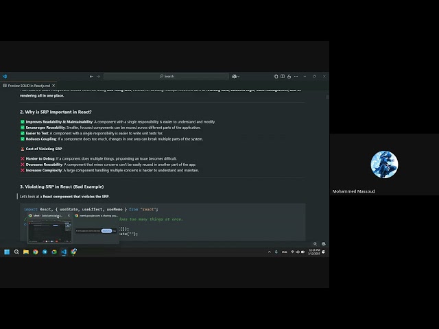 Solid principles in React js