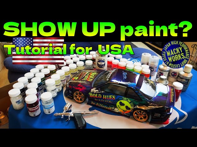 SHOW UP colors paint ★Tutorial for U.S.A.★ Hobby & R/C body paint - be different ★MACKY WORKS