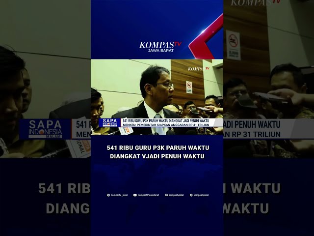 Purbaya: Pemerintah Siapkan Rp31 T Angkat 541 Ribu Guru PPPK PW #shorts