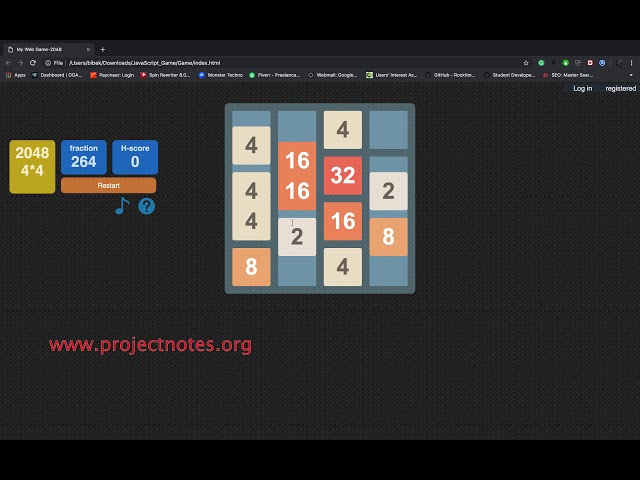 Simple JavaScript Game With Source Code | ProjectNotes