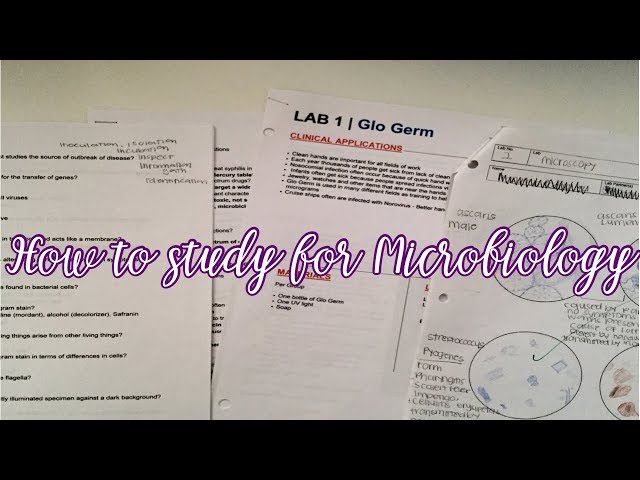 How to study for MICROBIOLOGY + Tips