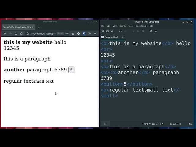 HTML Basics in Text Editor / Notepad
