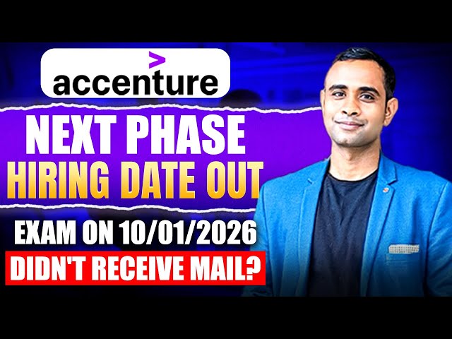 Accenture Next Phase Hiring Out  | Accenture Exam 10/01/2026 | Accenture Mock Test