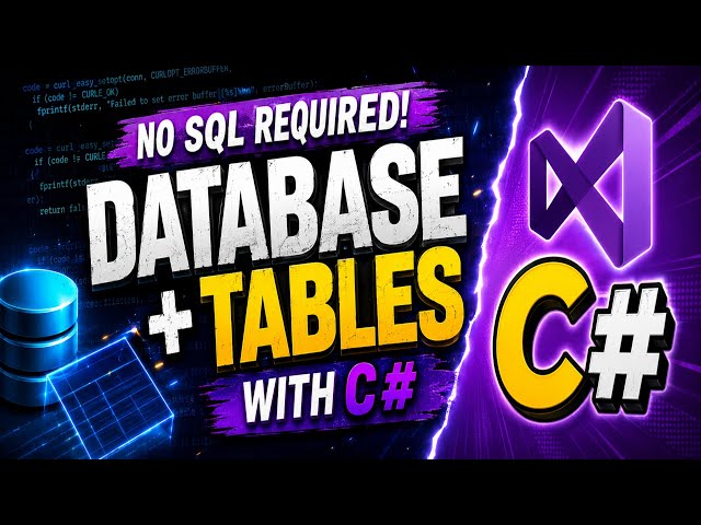 Create PostgreSQL Database and Tables in WPF | No pgAdmin Required