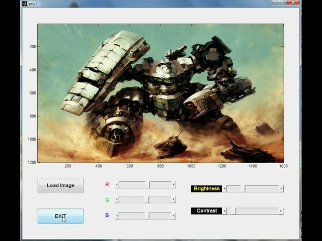 Image Processing GUI with MATLAB
