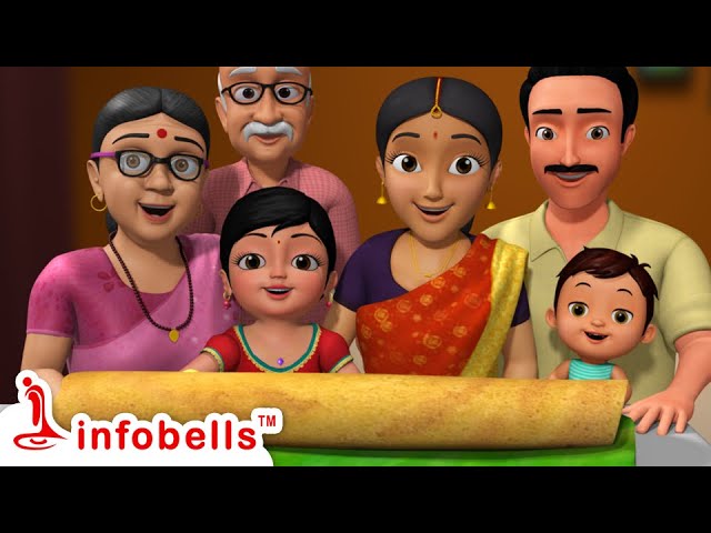 Dosalamma Dosa, Amma Cesina Dosa -Amma's Special Dosa | Telugu Rhymes | Infobells #telugurhymes