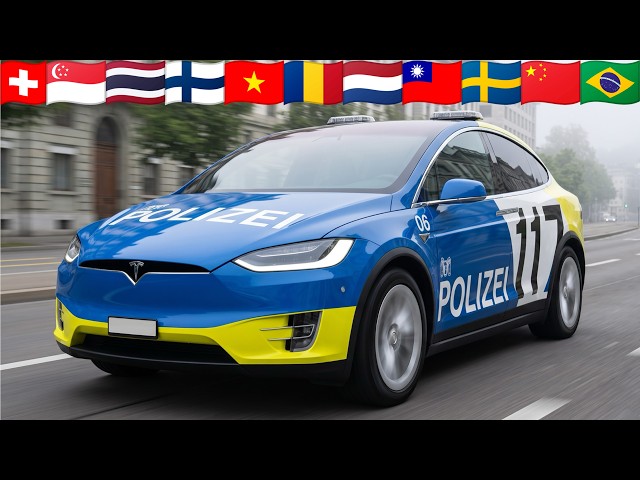 🚓 11 Countries Police Car Design Comparison Part 3 👮‍♂️