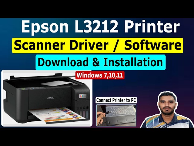 Epson L3212 Printer Scanner Driver / Software Download and Installation