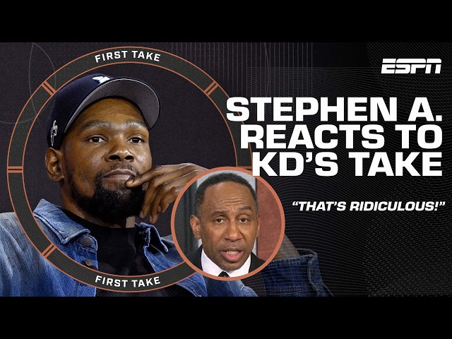 'THAT'S RIDICULOUS!' 📢 Stephen A. reacts to Kevin Durant's 76ers-Warriors comparison 😯 | First Take