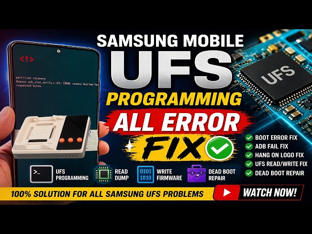 Samsung SM-A736B UFS Programming | Samsung Mobile Dead Boot Repair | UFS Programming F64 Box