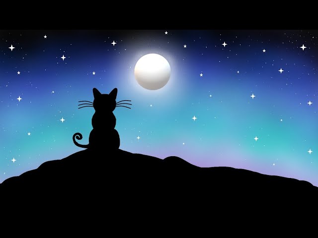 Paint 3D से सुंदर Night Scenery Drawing 🌙🐈 | Moon, Stars & Cat Drawing | Easy Paint 3D Tutorial