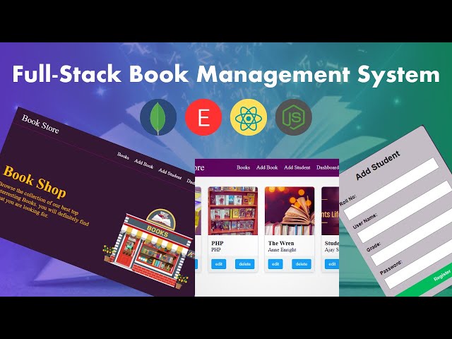 In-Depth MERN Tutorial: Building a Bookstore Management System with MongoDB, Express, React, Node.js