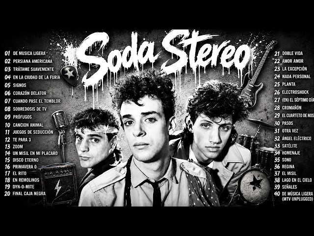 SODA STEREO ~ 40 Grandes Éxitos del Rock | Mix Lo Mejor de SODA STEREO 2026#