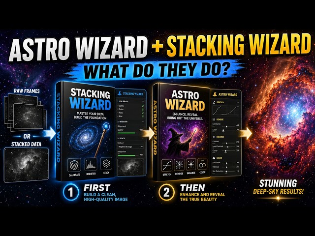 Astro Wizard + Stacking Wizard Explained | From Raw Frames to Finished Images #seestar