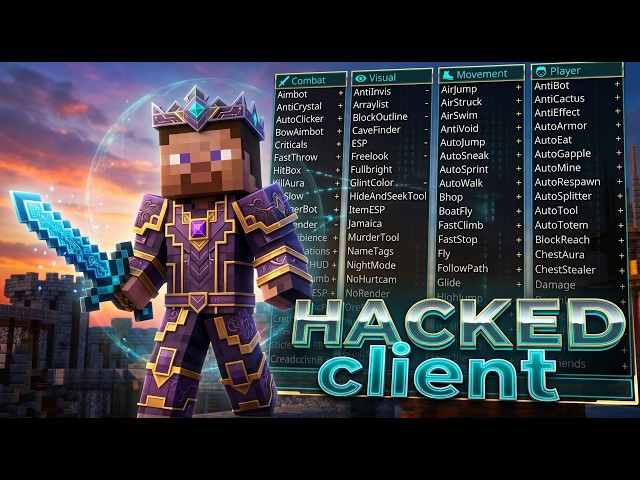 FREE Minecraft Hack Client | Rise Client vs Vape vs Novoline | Best for Hypixel 2026 ✅