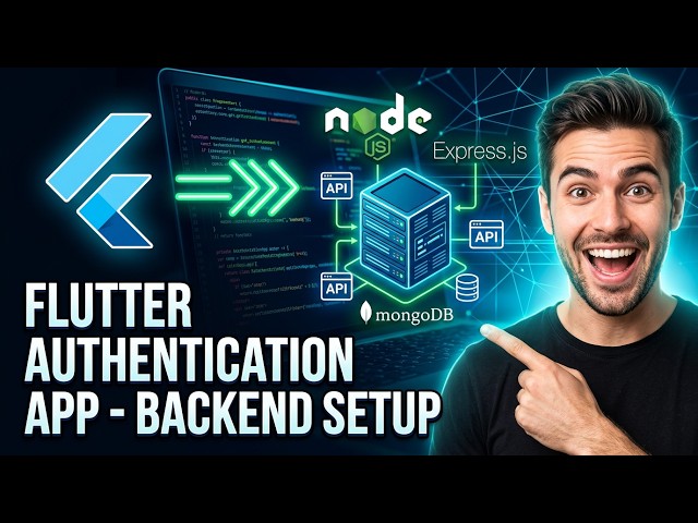 Flutter Authentication App Backend Setup | Node.js + Express + MongoDB | Full Stack Development