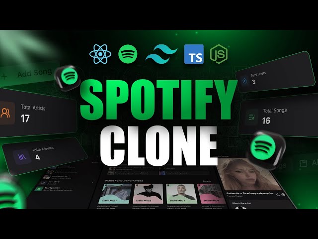 Advanced Spotify Clone: Build & Deploy a MERN Stack Spotify Application with React.js
