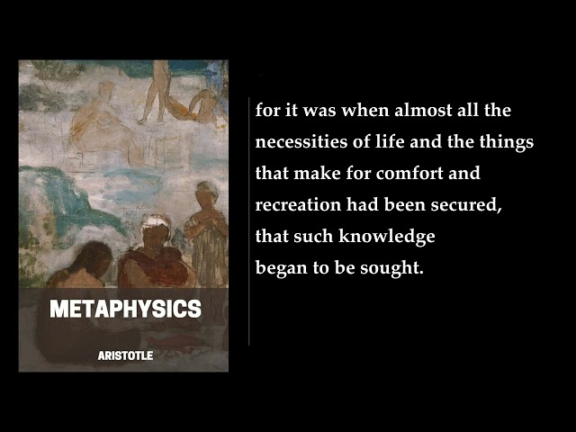 Metaphysics 🎧 By Aristotle. FULL Audiobook