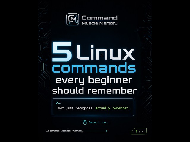 5 Linux Commands Beginners Should Remember | Tiny Reps, Better Recall