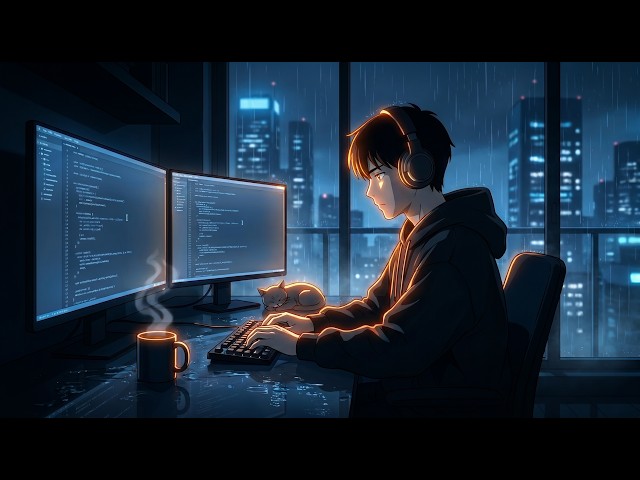 Deep Focus Coding Music 🌧️ Late Night Programming Lofi