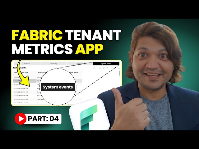 Part 4 - System Events: Fabric Capacity Metrics App Guide