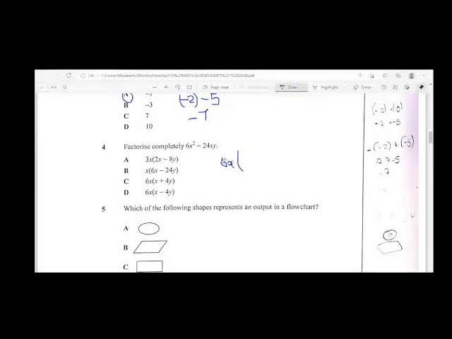 MATHEMATICS REVISIONS