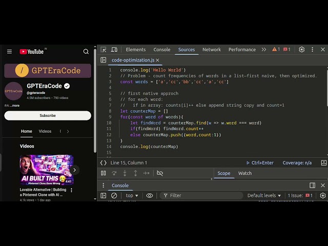 Learn Code Optimization: Hash Tables, Counter, Object | Code with AI