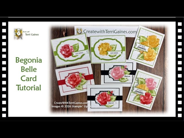 Tutorial & Card Samples featuring Begonia Bell Stamp Stamp Set - July 2026 Product of the Month