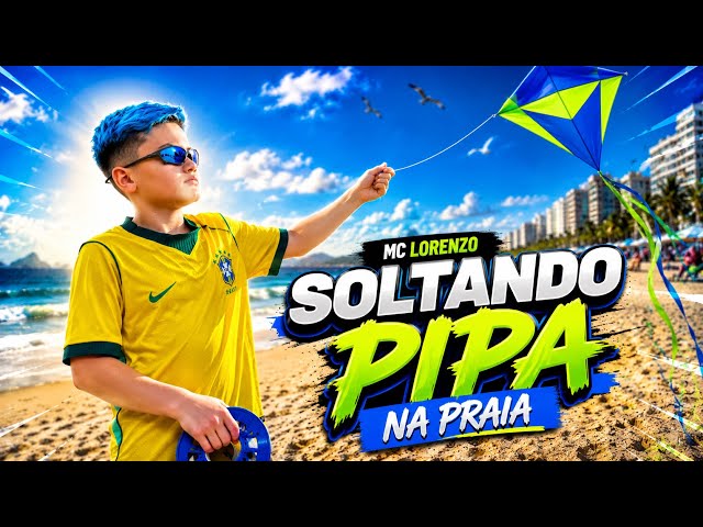 MC LORENZO FLYING A KITE AT THE BEACH