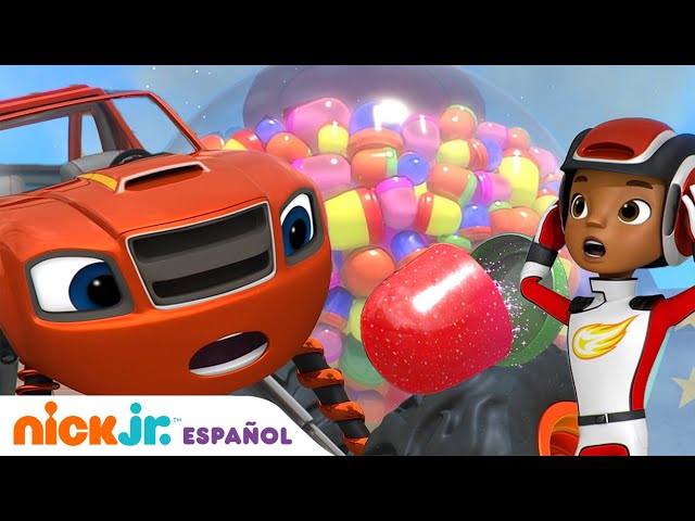 Blaze y los Monster Machines | ¡Blaze y AJ ganan juguetes gigantes! | Nick Jr. en Español