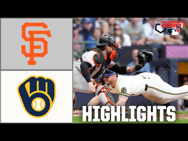 BREW CREW SCORES 16 😳 San Francisco Giants vs. Milwaukee Brewers | Full Game Highlights | ESPN MLB