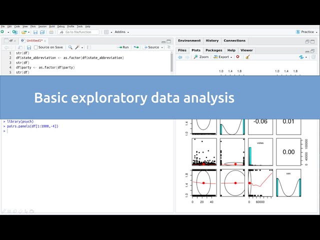 Basic exploratory data analysis