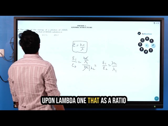 Energy Ratio of Photons: 2000Å vs 4000Å Wavelengths | Class 11 Chemistry by Dr. Lokesh Parashar