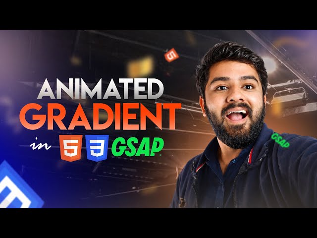 Make Animated Gradient in HTML CSS & GSAP | Smooth Background Animation