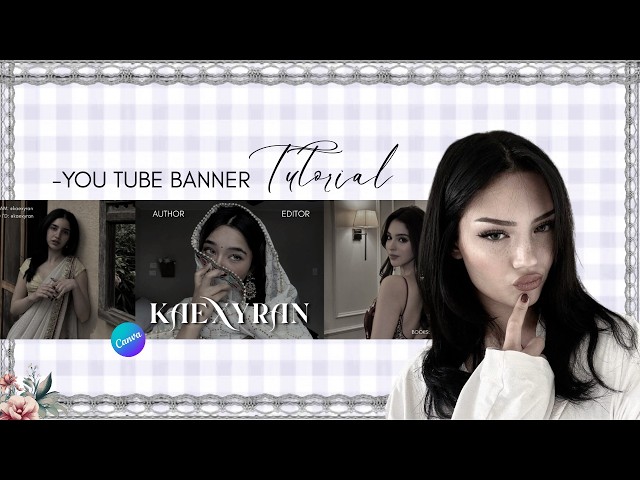 YOU TUBE AESTHETIC BANNER TUTORIAL #wattpad #bookstagram #tutorialyoutobe #fypage #youtubebanner