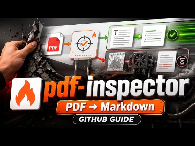 Tutorial de GitHub para PDF Inspector: Clasifica PDFs de texto localmente y evita procesos lentos...