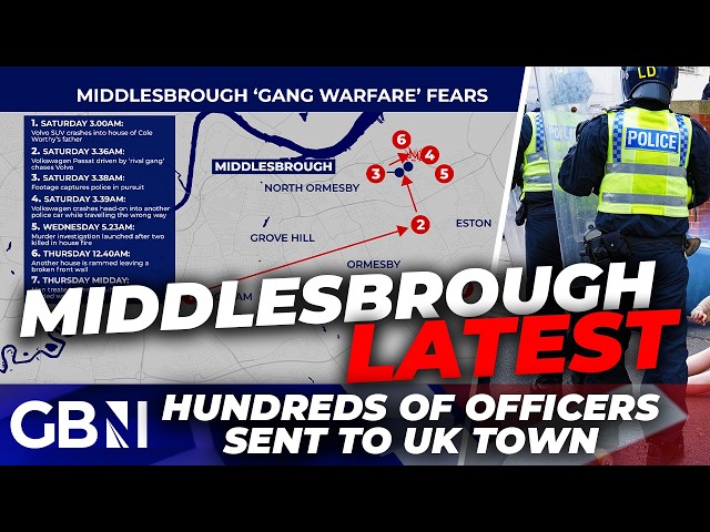 Middlesbrough LATEST: HUNDREDS of armed police descend on town amid gang warfare fears | BREAKING
