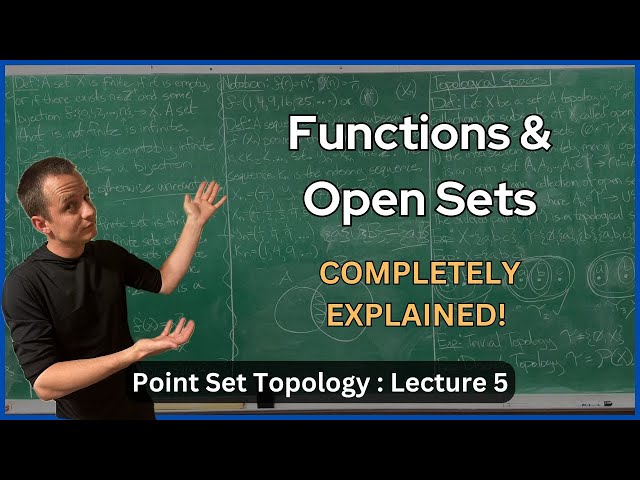Functions & Open Sets in a Topology – Lecture 5 (Topology)